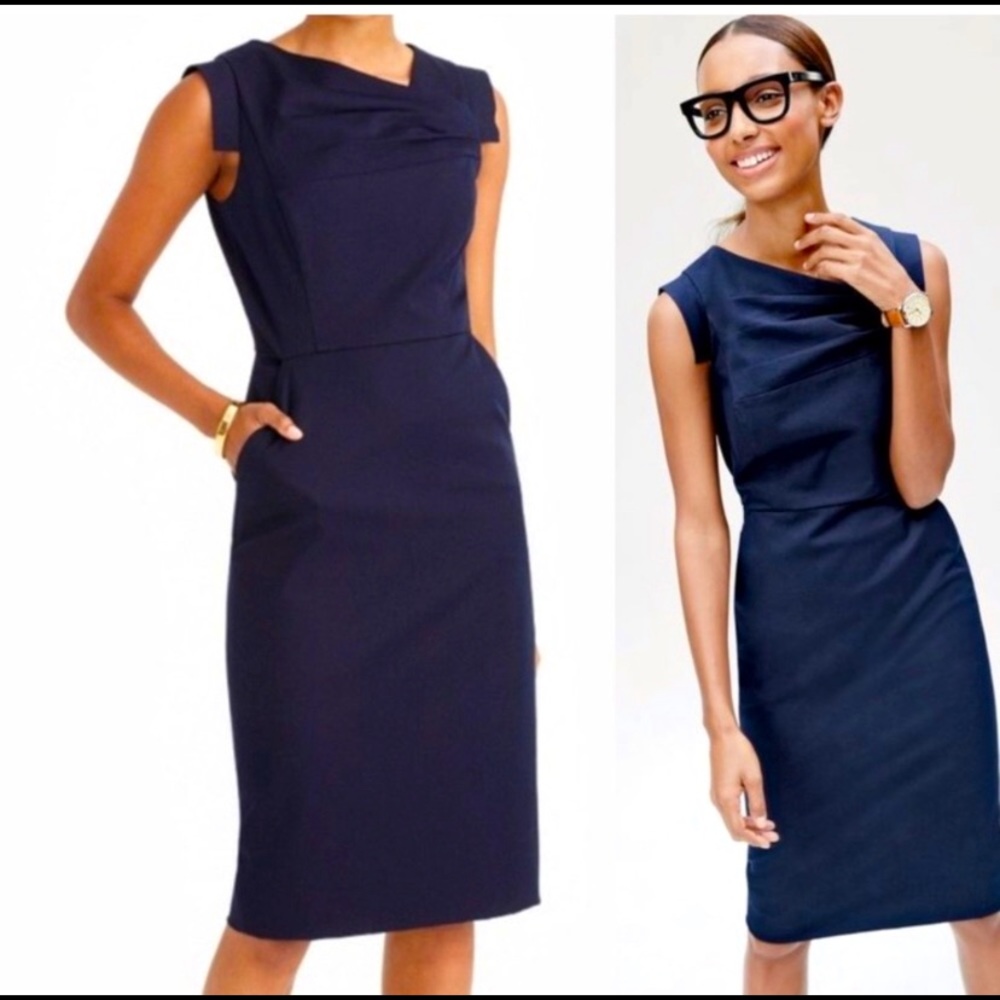 NEW JCrew Black Promotion Dress Wool - sz 4